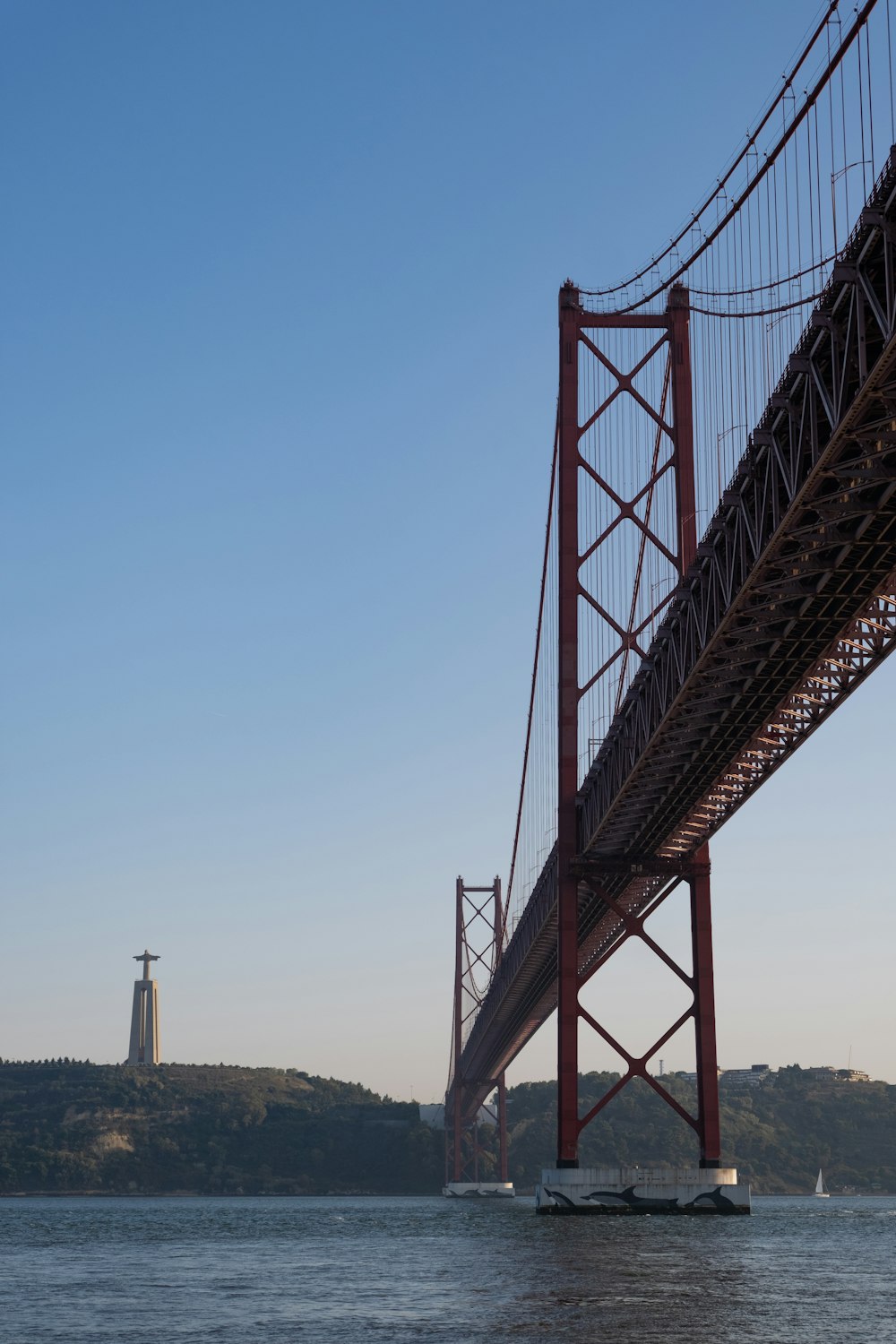 a large bridge spanning over a body of water