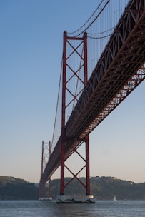 a large bridge spanning over a large body of water