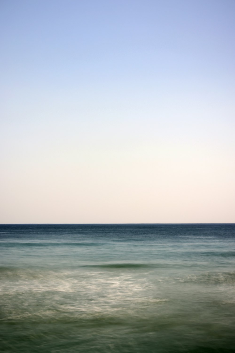 a view of the ocean from the beach