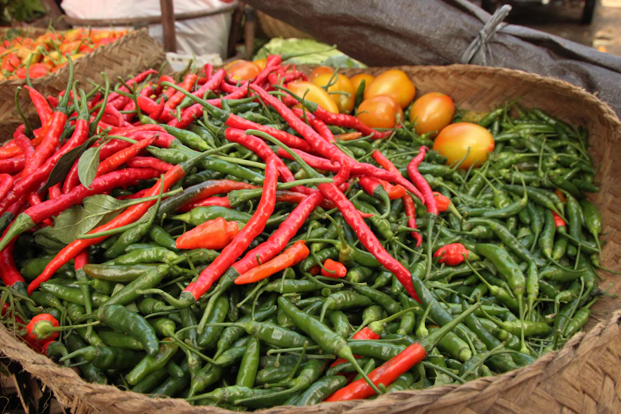 Marché d'Ubud — étals colorés