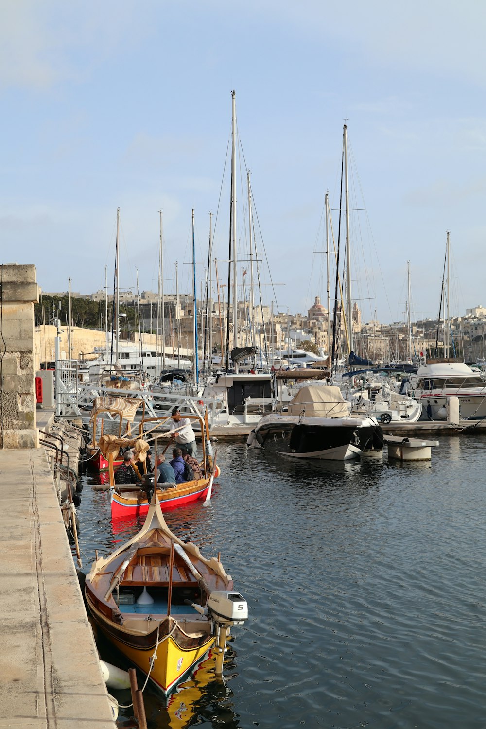 a harbor filled with lots of small boats