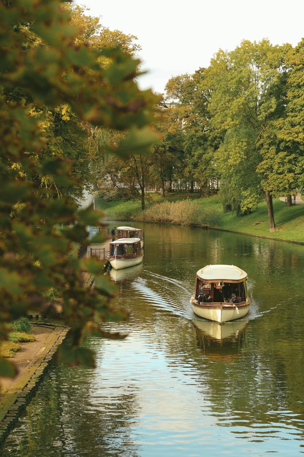 a couple of boats that are in the water