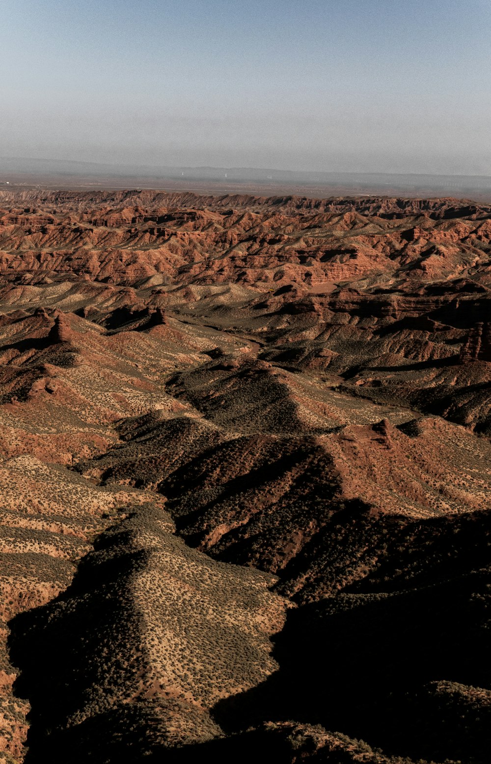 a view of the desert from a high point of view