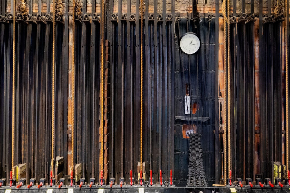 a clock on the side of a building