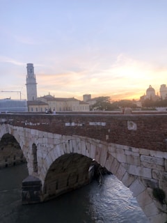 Sunset over the ancient stone bridges of Plovdiv’s Old Town