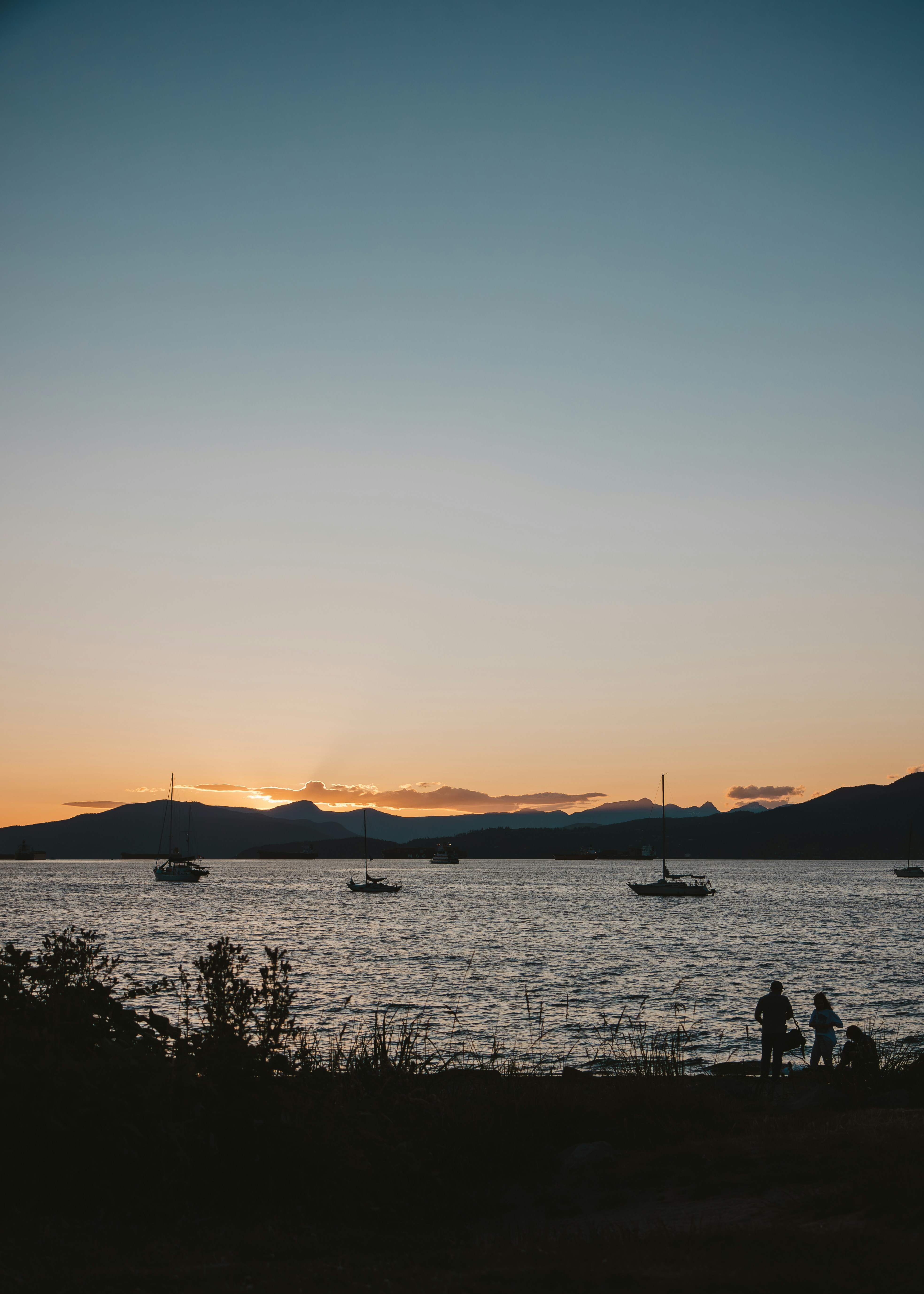 a couple of boats that are in the water