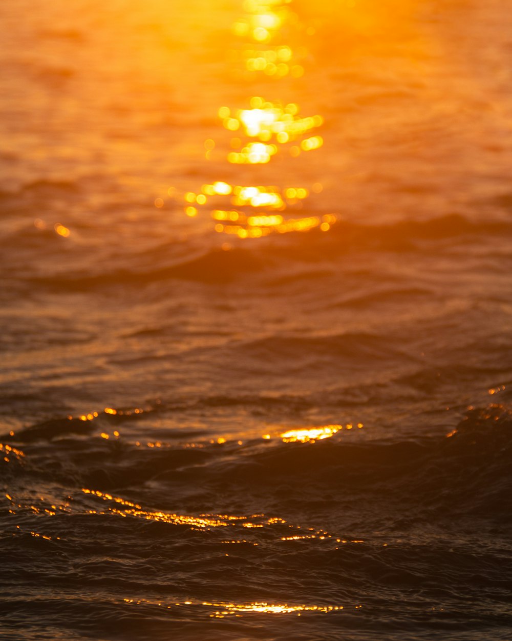 a person riding a surf board on a body of water