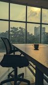An exterior view of the office located in a quiet area.