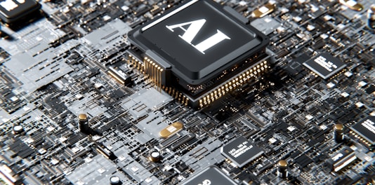 a computer chip with the letter a on top of it