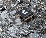a computer chip with the letter a on top of it