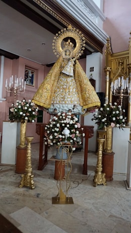Elegant statues of saints for sale.