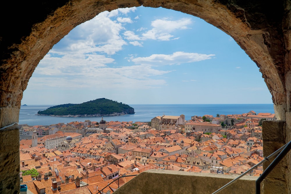 a view of a city from a tower