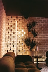 A relaxing lounge area with Moroccan textiles.