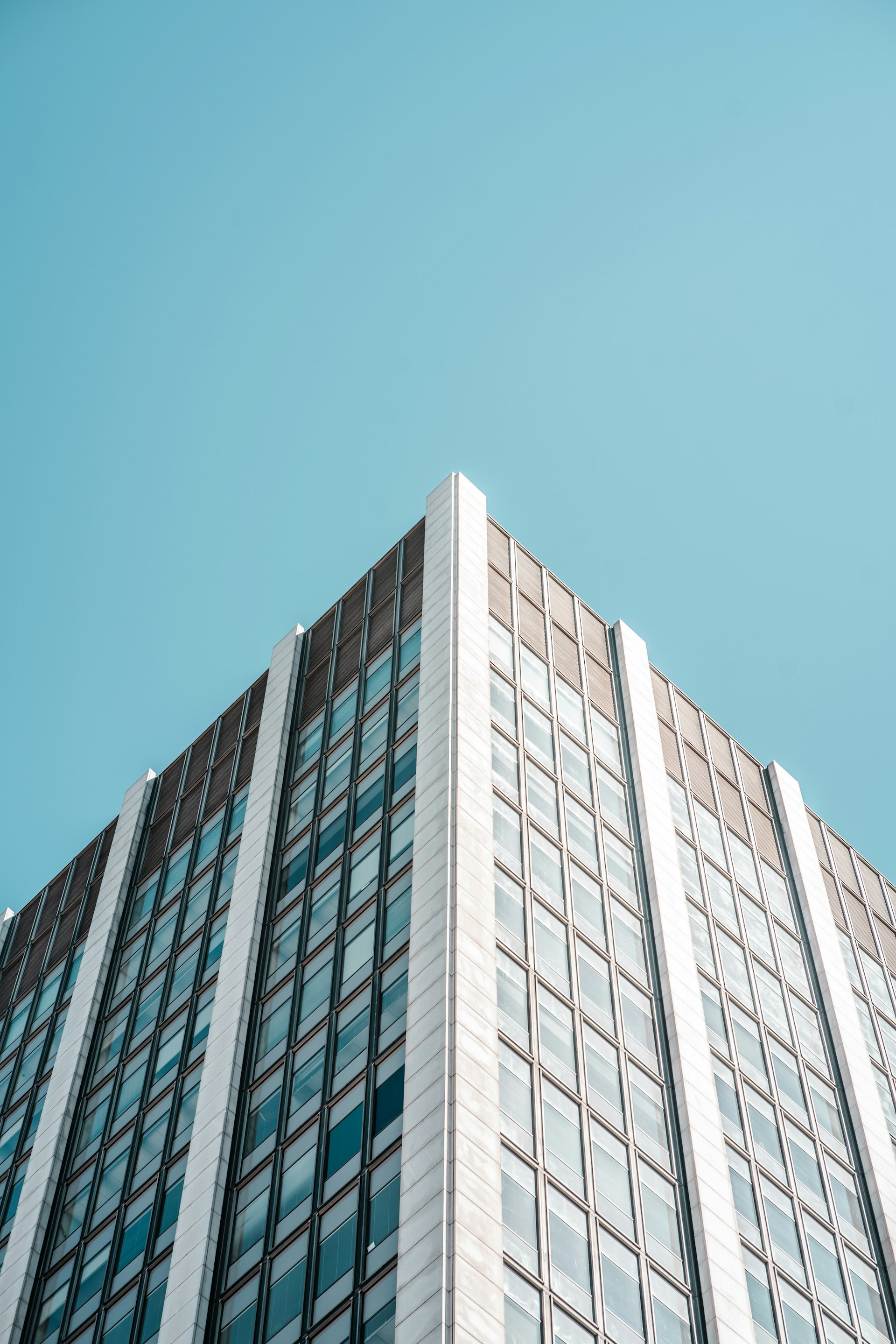 a very tall building with lots of windows