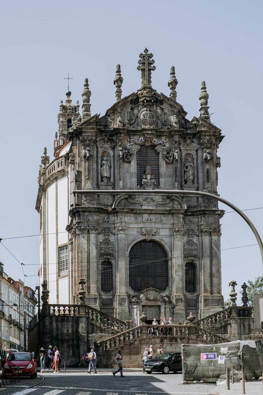 a tall building with a clock on the top of it