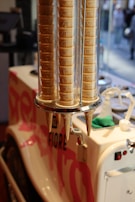 Stacks of hygienic ice tubes ready for flexible delivery from morning to night