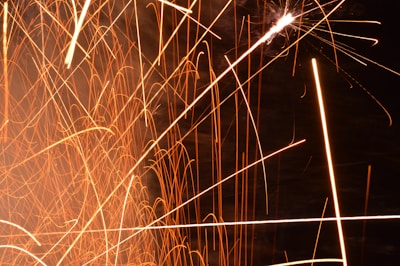 A dynamic animation storyboard displayed on a digital screen with bright orange highlights.