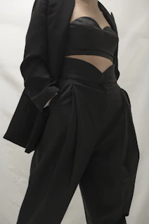 Elegant outfit featuring modern, high-quality fashion pieces