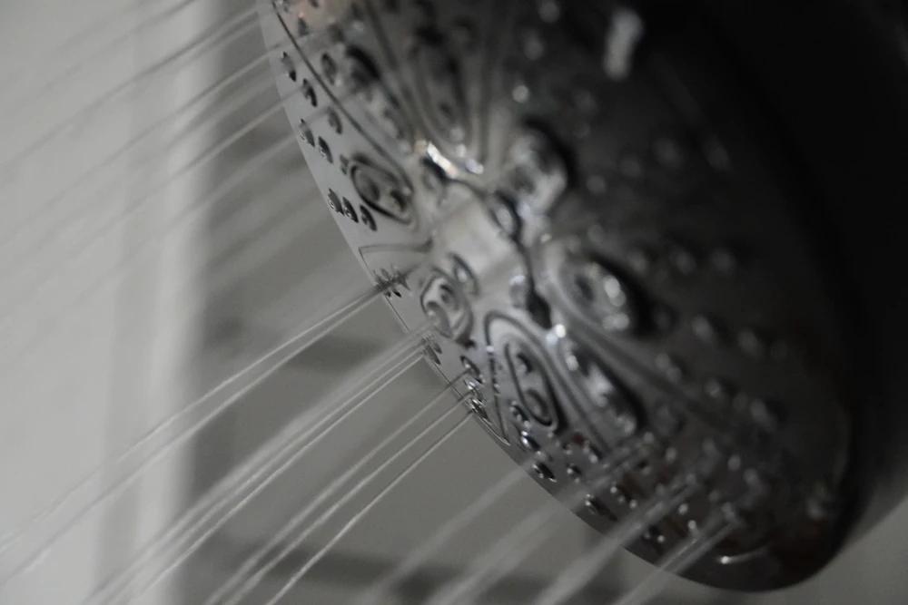 Close-up of shower threads