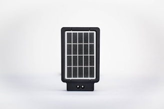 A modern digital form on a tablet screen for customers to request a free solar quote.