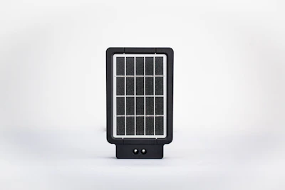 Various solar panel types displayed on a clean white background.