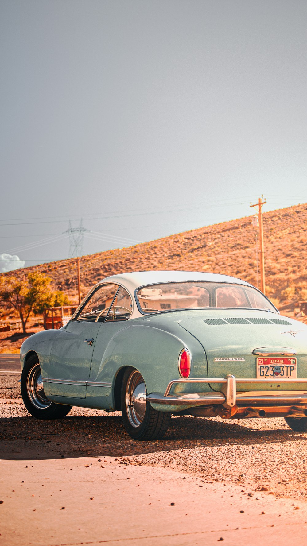 a car parked on the side of the road