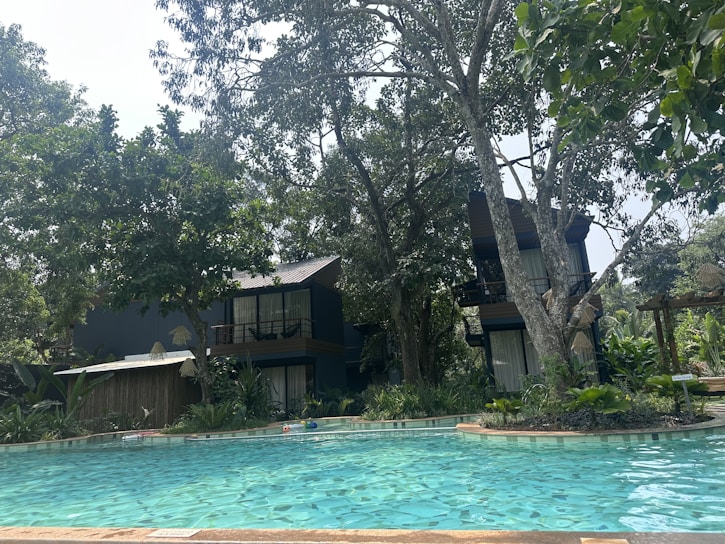 A serene and luxurious rehabilitation center surrounded by nature.