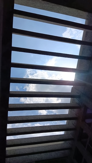 Concrete beams taking shape on a commercial construction site at sunrise.