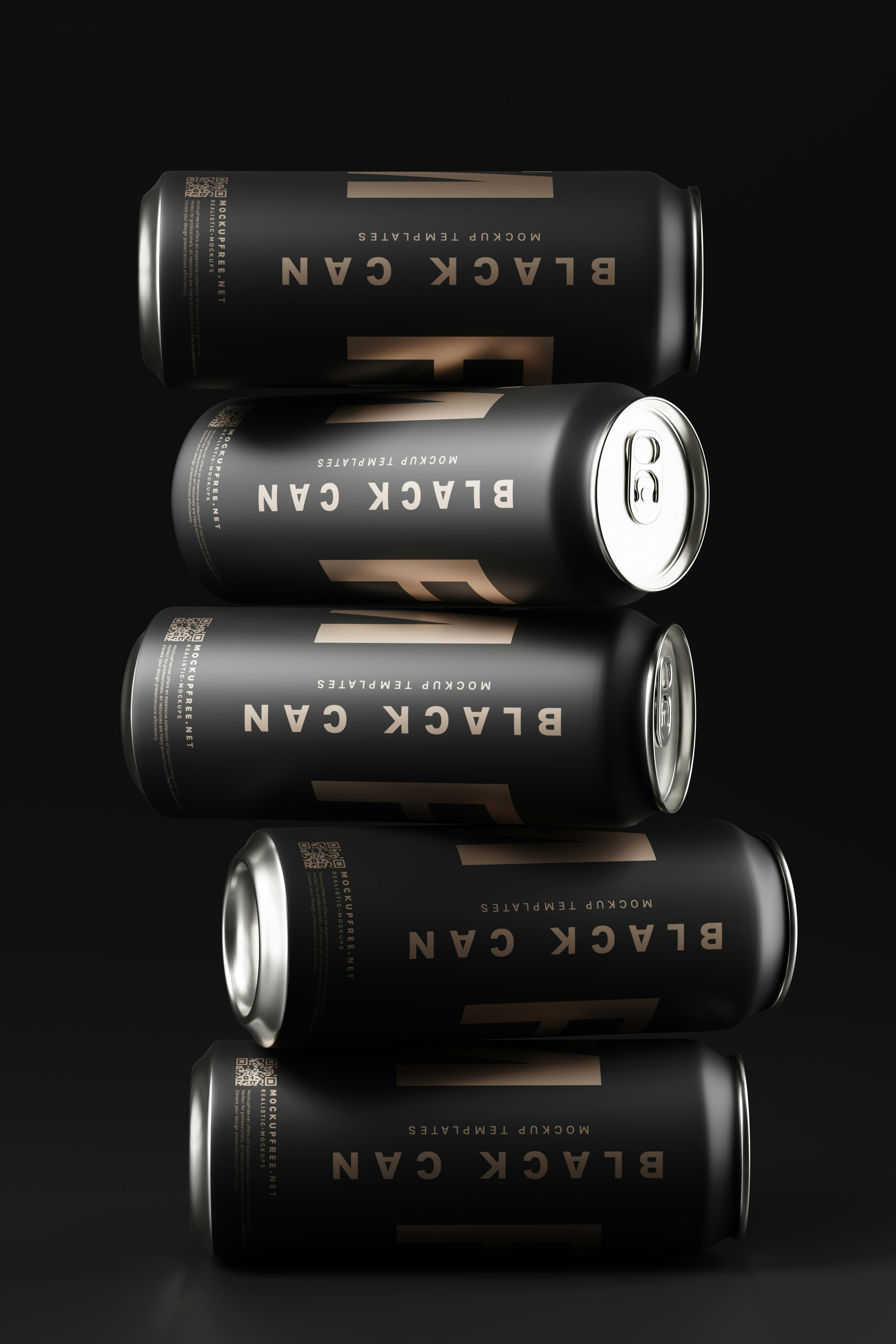 three cans of beer stacked on top of each other