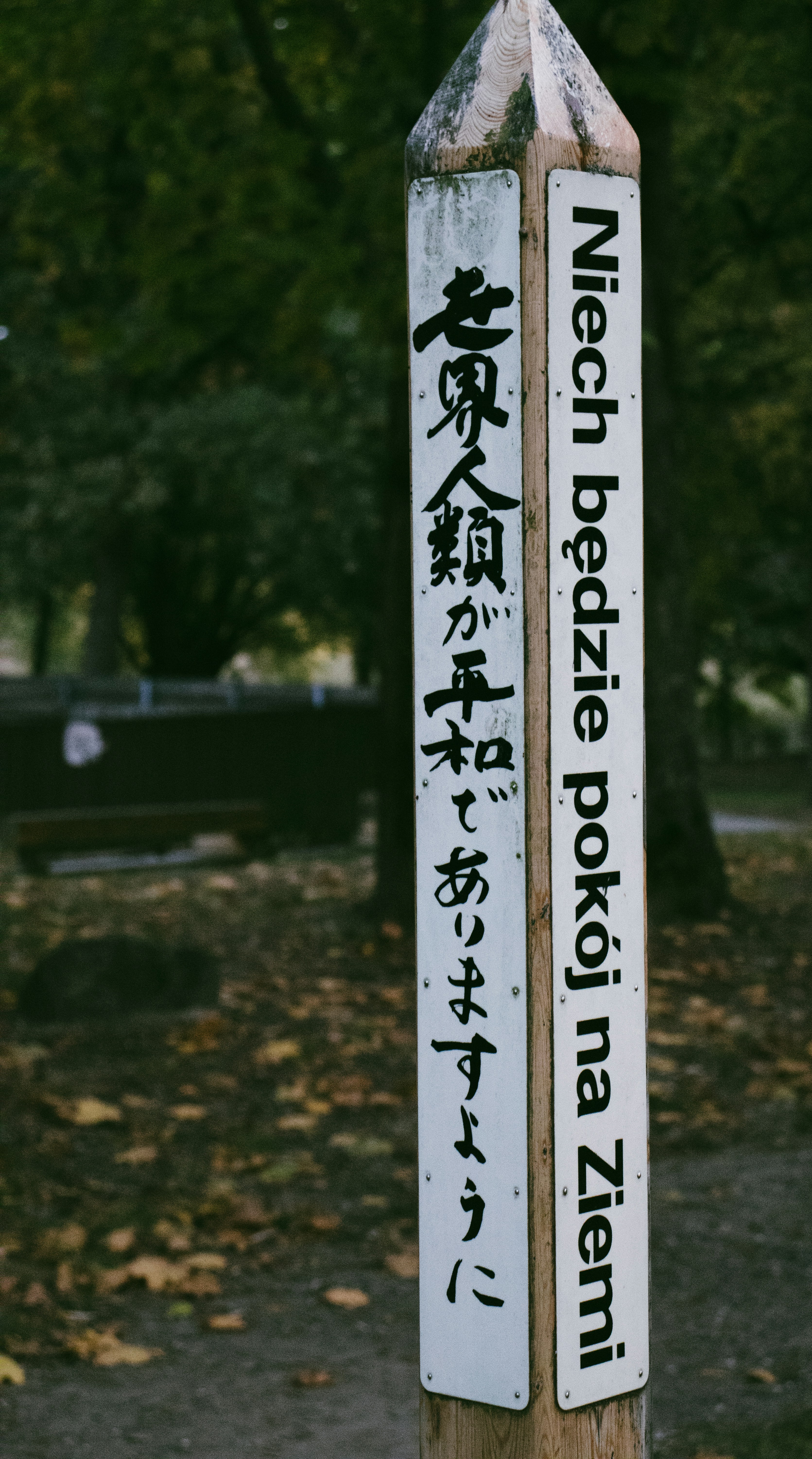 A wooden sign with asian writing on it photo – Free Park Image on Unsplash