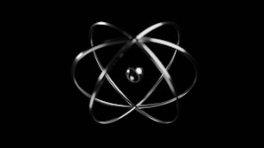 An artistic representation of quantum mechanics concepts.