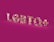 Glossy, multicolored letters spelling 'LGBTQ+' stand out against a solid magenta background. The letters have a reflective, shiny texture, creating a kaleidoscope effect with various shades.