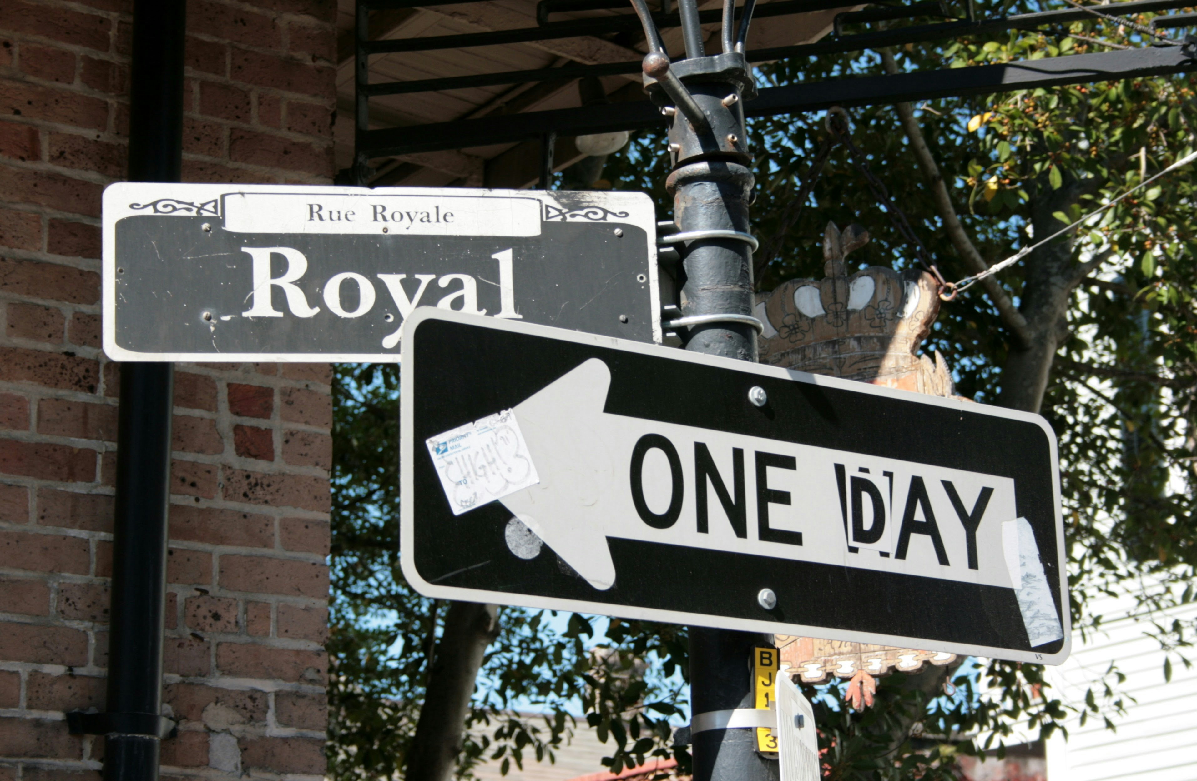 One-way, one day in New Orleans