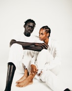 Couple sitting together calmly during a counseling session with a therapist