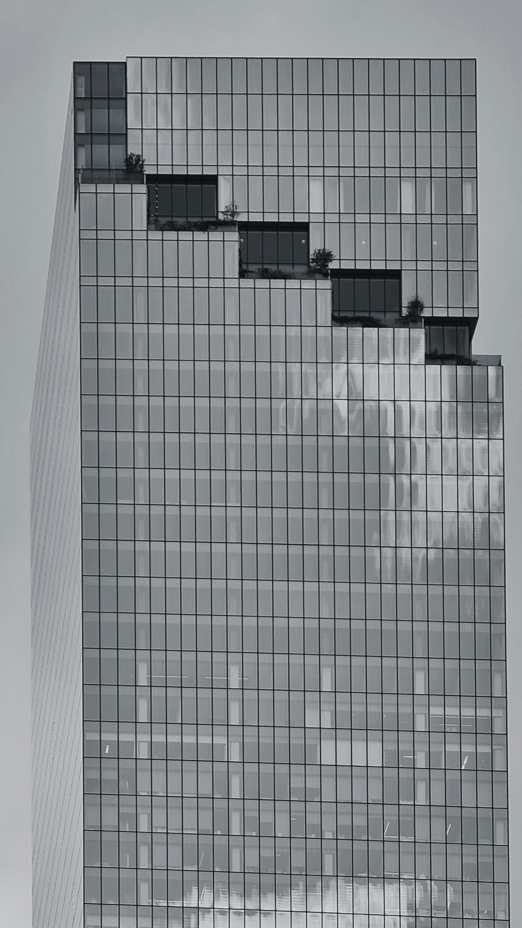 a very tall building with a lot of windows