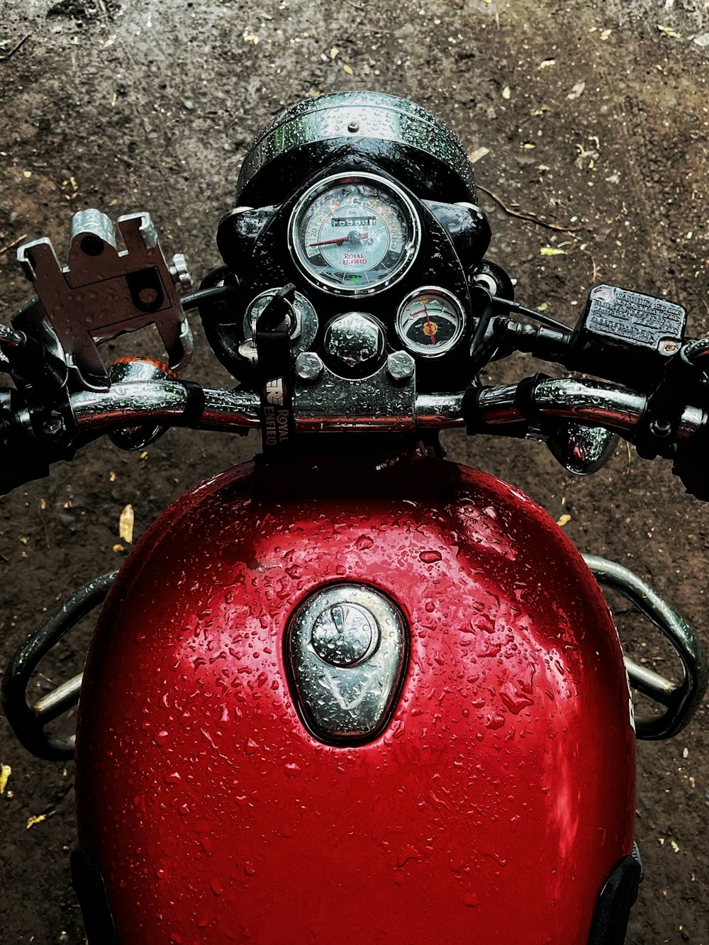 a close up of a motorcycle handle bar
