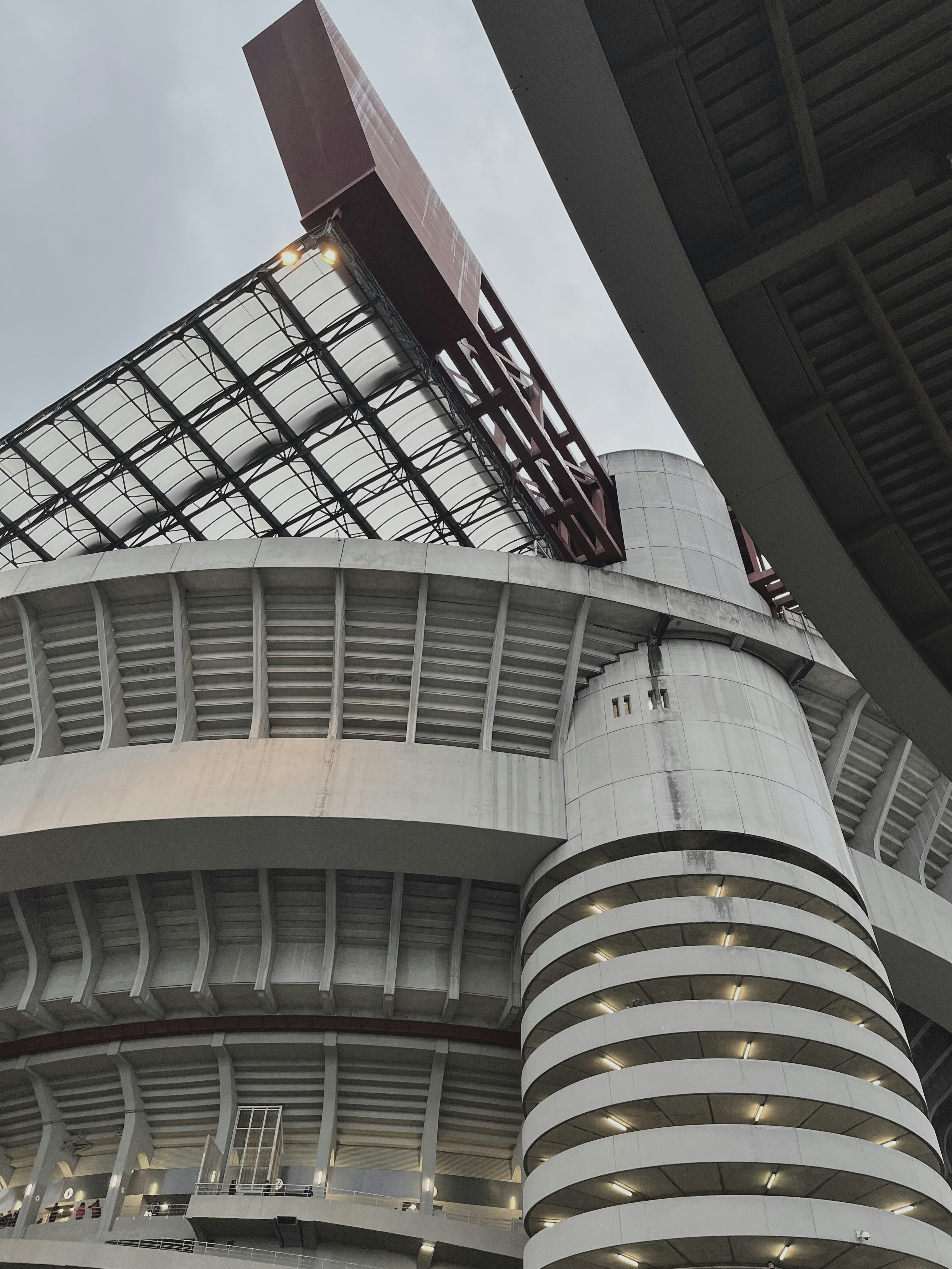 a very tall building with a clock on top of it