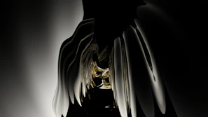 Abstract representation of cross-border pathways illuminated by muted gold lines on a textured black canvas