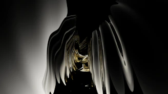 A dark, elegant canvas artwork depicting San Victorio with golden accents and a mystical aura.