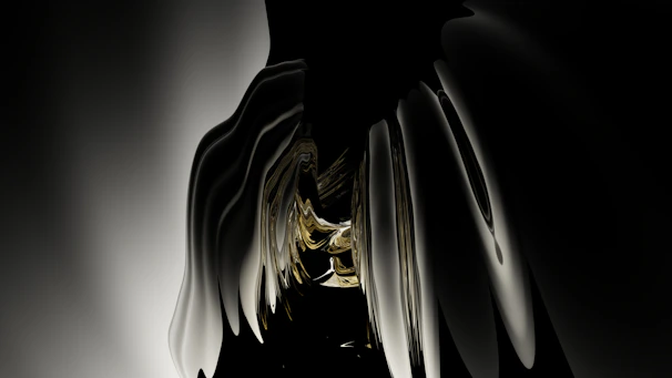 A dark, elegant canvas artwork depicting San Victorio with golden accents and a mystical aura.