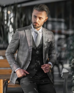 Charcoal Luxe Blazer