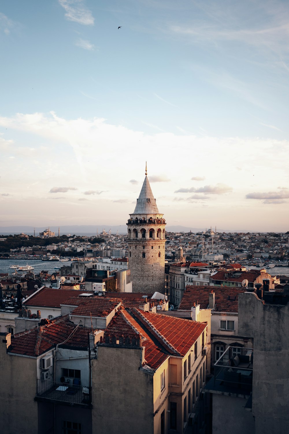 a tall tower with a clock on top of it