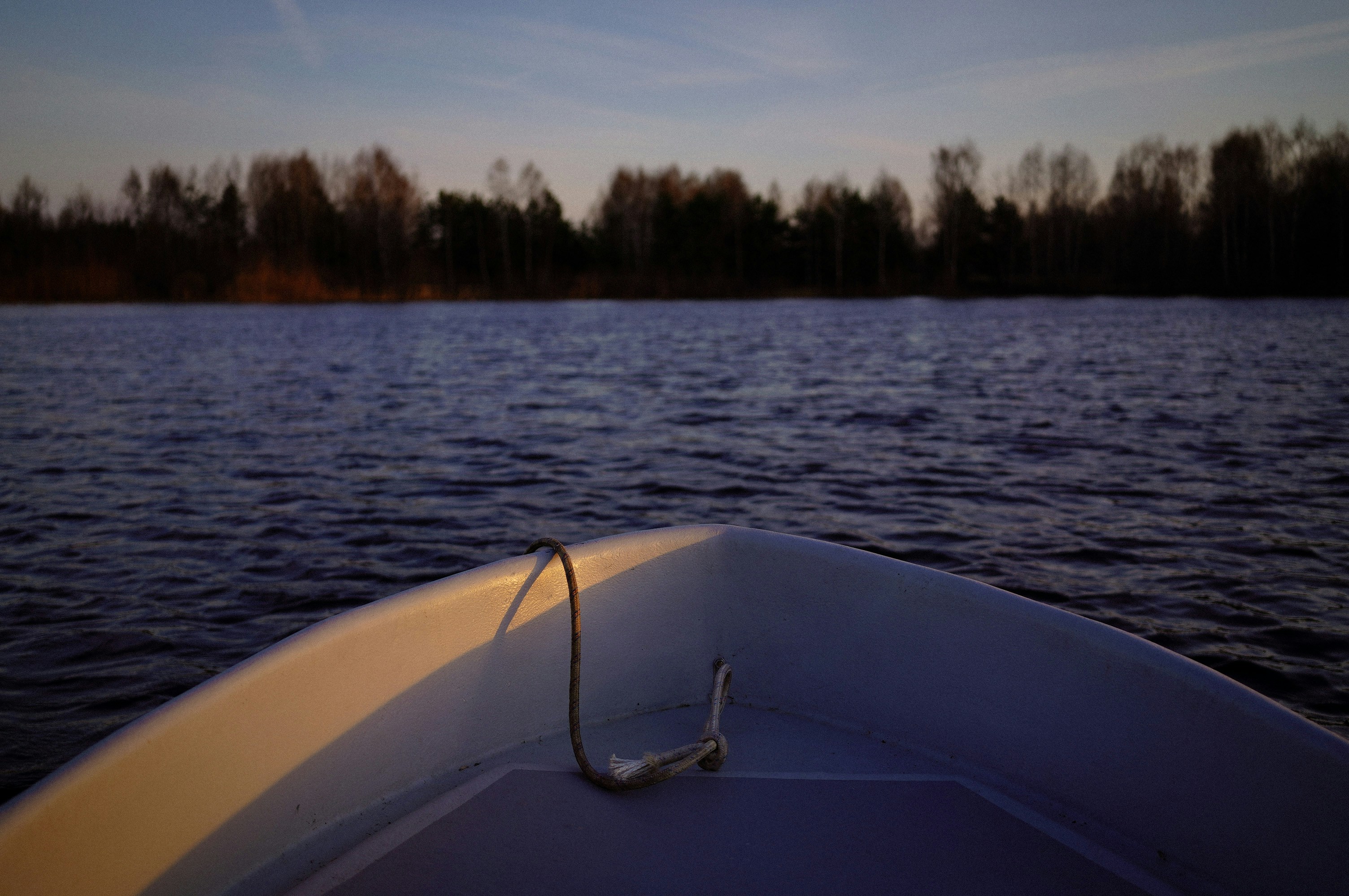 A boat on Lake Geneva.