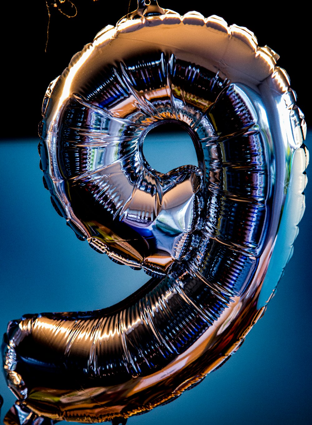 a balloon shaped like the number eight