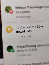 A screenshot of a successful social media campaign.