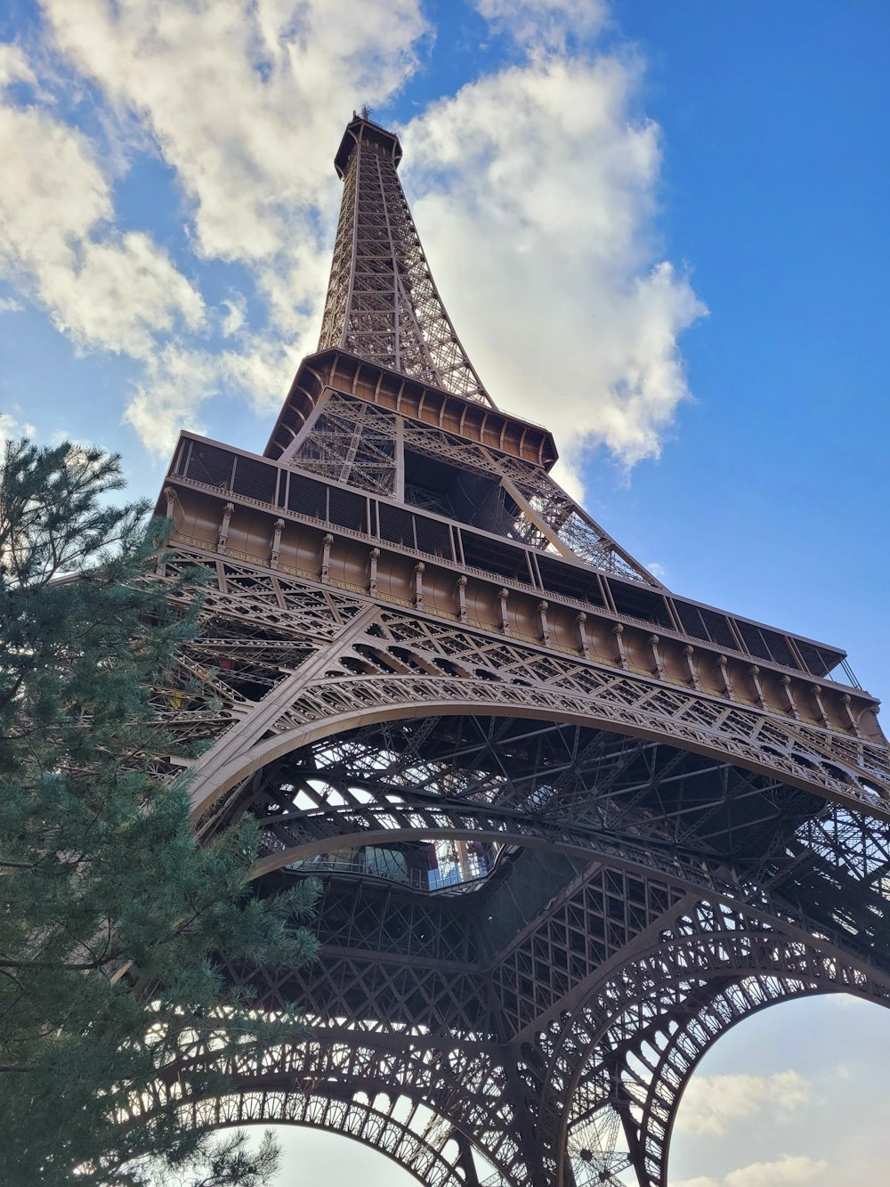 the eiffel tower towering over the city of paris