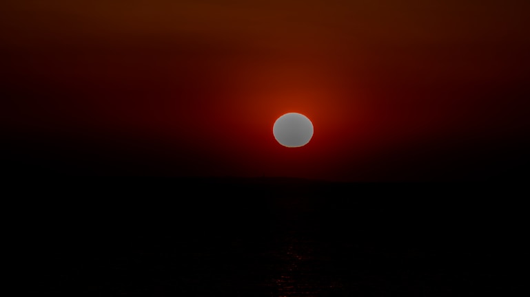 A stunning cinematic scene showcasing a dramatic sunset.
