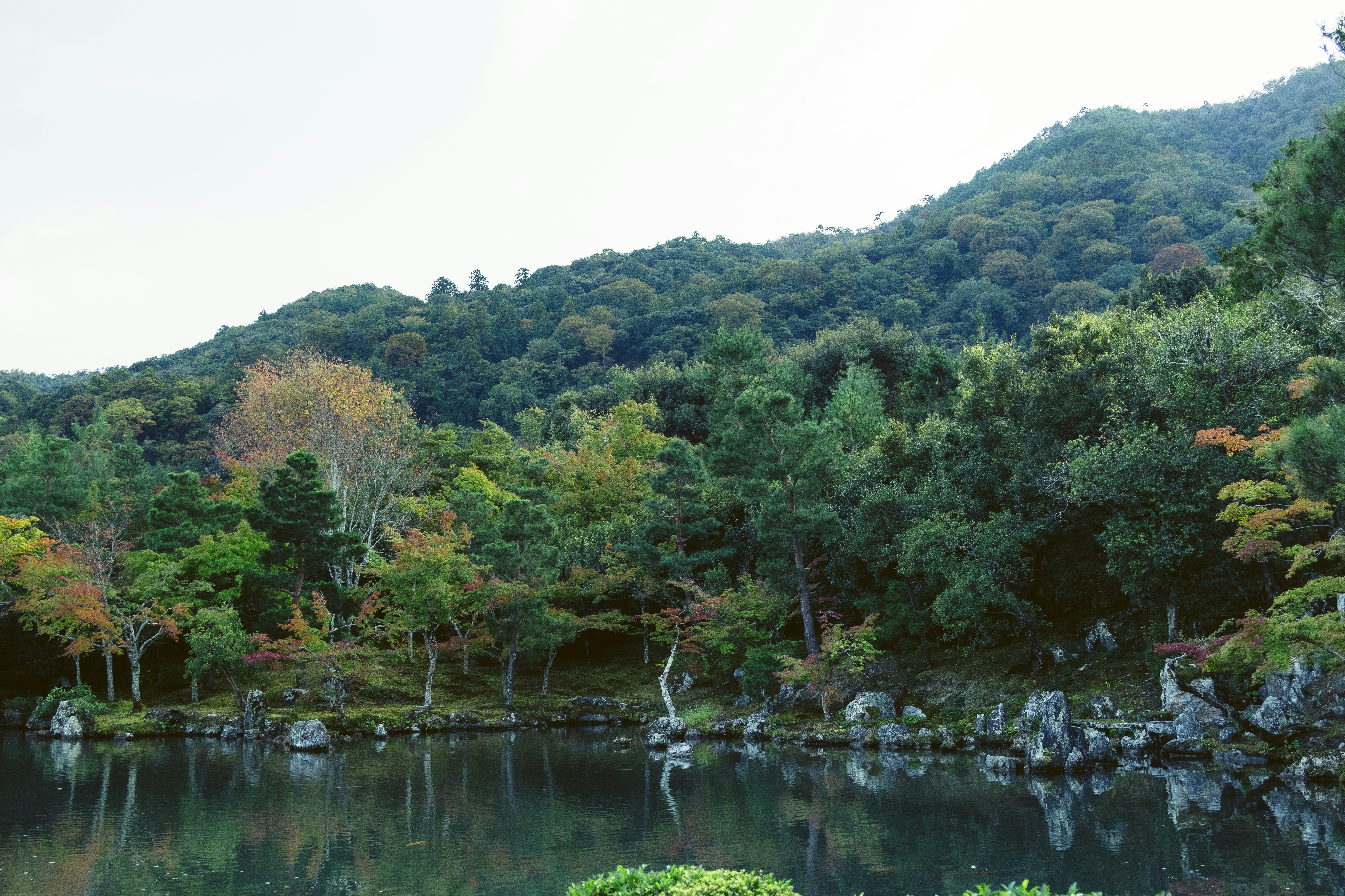 lake in Kyoto, Japan