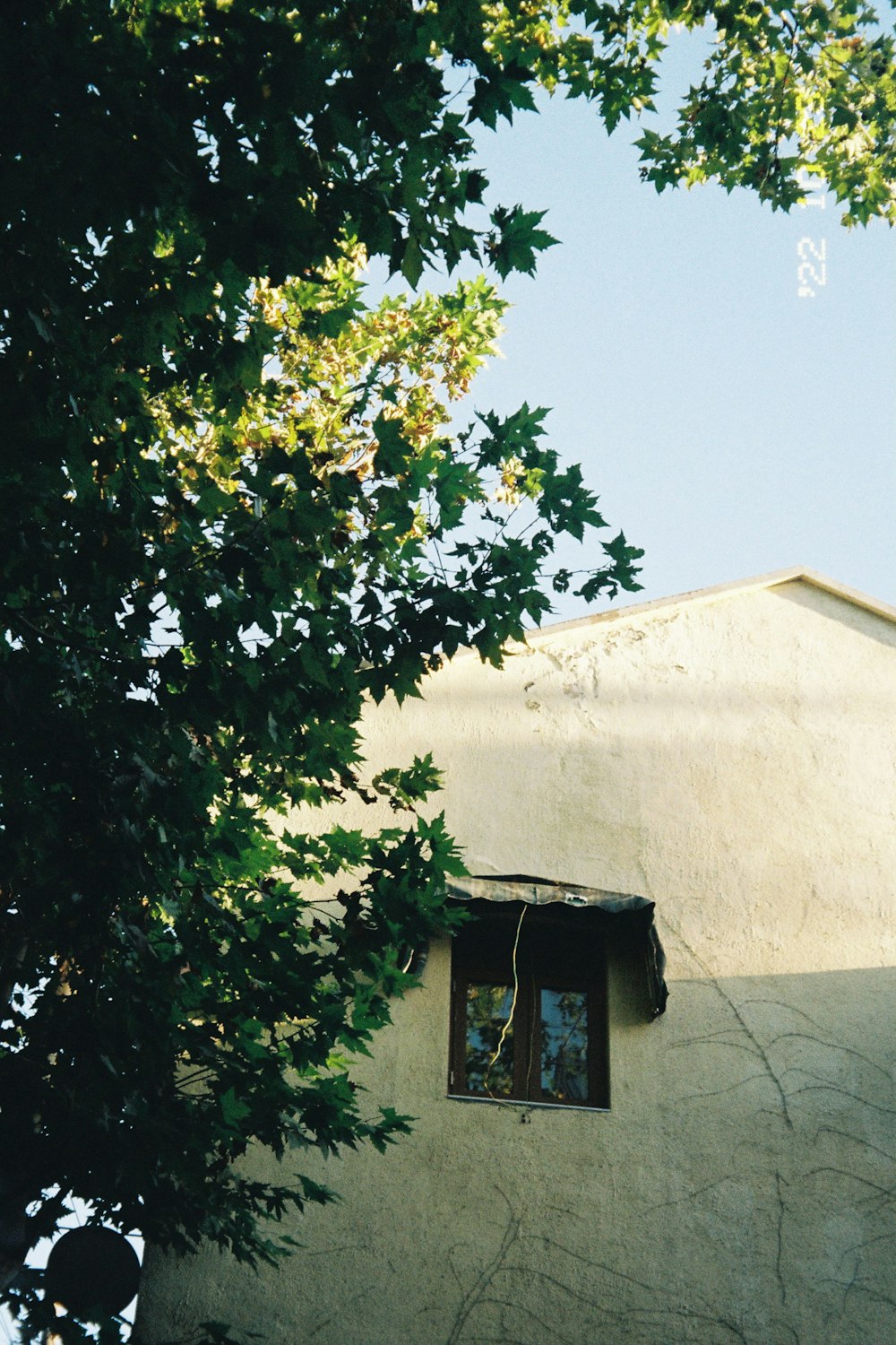 a building with a window on the side of it