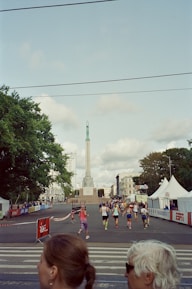 Participants running in Estonia's largest charity relay run.
